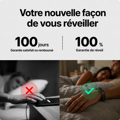 Montre Réveil Silencieux — Alarme Vibrante