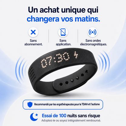 Montre Réveil Silencieux — Alarme Vibrante