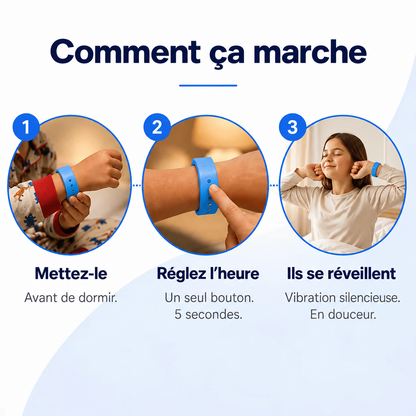 Montre Réveil Silencieux — Alarme Vibrante